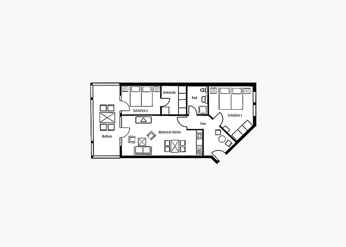 Duenenpark - Komfort Mit 2 Schlafzimmern Und Terrasse Im Erdgeschoss 163 Binz